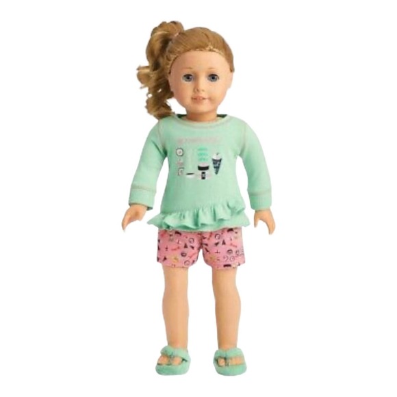 NEW American Girl Doll THATS HOW WE ROLL Japanese Sushi Themed PAJAMAS OUFIT Set - Picture 6 of 11